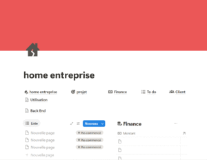 Template entrepreneur